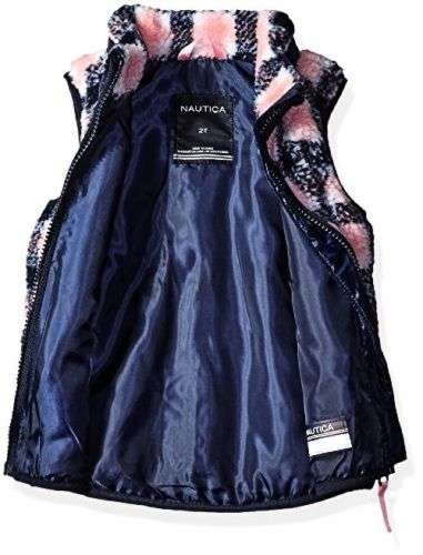 Nautica Childrens Apparel Baby Girls Plaid Sherpa Vest- Pick SZ/Color. Baby Clothing Deals